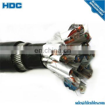 Instrument Cable Shielded Twisted Pair; 6 Pairs; 18 AWG; 7x26; Steel Wire Armored, Individual Overall Foil Shield; PVC BC