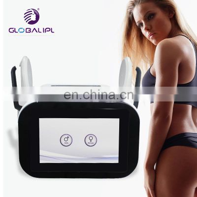 Portable 4 Handles High Intensity Focused Electromagnetic Ems Muscle Stimulator Body