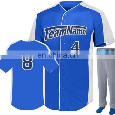 OEM Customized classic Baseball Pants uniform 100% polyester striped baseball jersey uniform