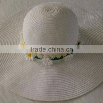 simple paper braid lady dress hats cheap for wholesale summer wide brim hat