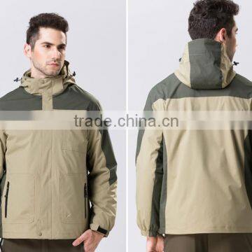 winter 3 in 1 jacket wholesale men 100% polyester lightweight waterproof jacket custom