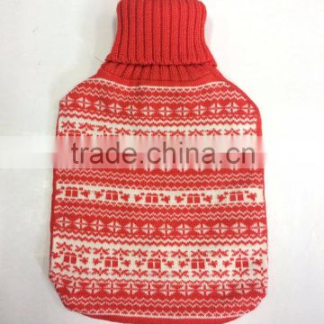 2015 new design winter series knitted hot water bag cover