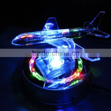 3D Crystal LED passenger plane model