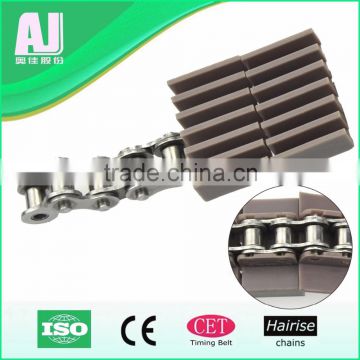 Stainless steel and plastic conveyor chain