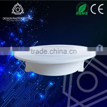 2015 china smd recessed round led panel 6w 12w 18w plastic round led panel light price