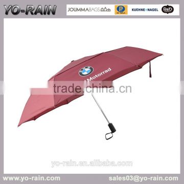 promotional umbrella with logo , golf umbrella with plastic cover double layer umbrella YR3698
