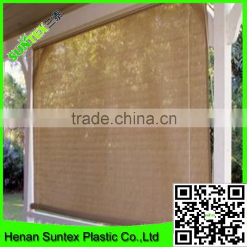2016 High quality 100% virgin HDPE light brown color shade net / garden shade sail/ balcony curtain shade net