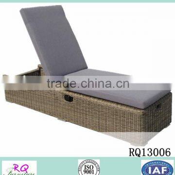 Rattan Sunbed PE Rattan Alum Frame