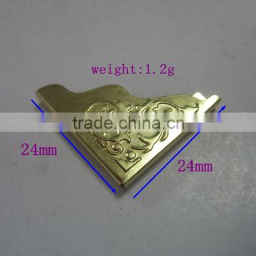 Custom 24 MM Sorts Color Metal book corner protector for wholesale cheap factory price