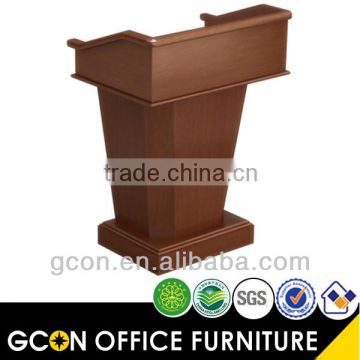 Design podium wood walnut modern style school furniture
