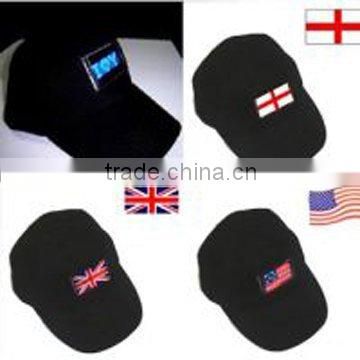 difference country flag el flashing cap