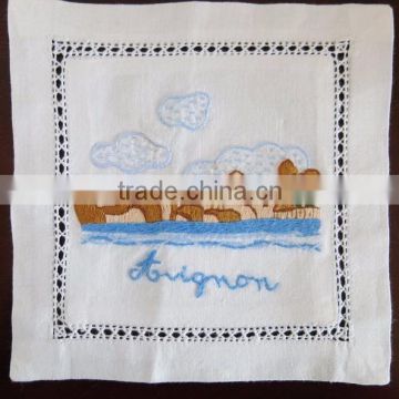 Hand embroidered lavender sachet/bag/pillow (design #22)