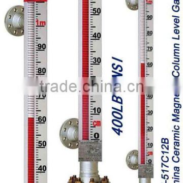 UHZ 517C12B magnetic float level gauge for fuel level measuring insturment max 450 centigrade 400lb