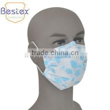 Floral Surgical Usage Disposable Face Mask