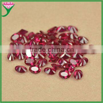 ruby prices 8# red 5*7mm oval loose synthetic corundum gems