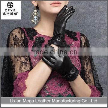 2016 hot selling Women Personalized Leather Gloves