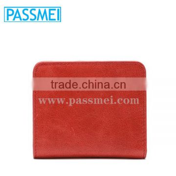 Fashion oil genuine cowhide leather wallet OEM