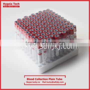 medical red top tube for blood collection test