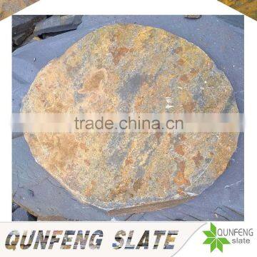 natural rusty color compass stone decorative slate stepping stone