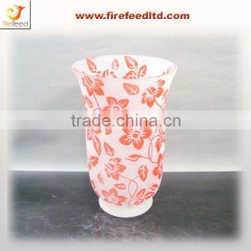 Flower decorative glass vase