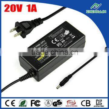 switch power supply 20v 1.0a power adapter for router