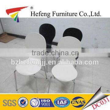 New design chrome frame leg popular sale bend wood dining chair