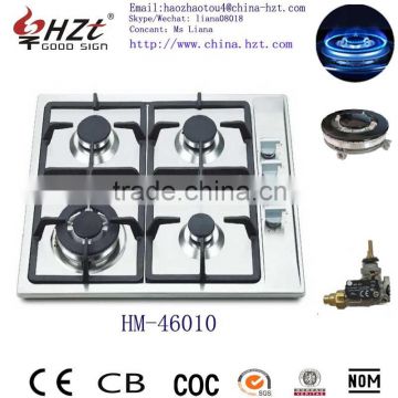 2015 Hot Stainless Steel 4 burner gas cooker /gas stove/gas hob