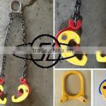 Double chain Oil drum lifting clamp