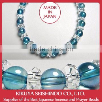 Aqua aura 6mm gems With facetted crystals, japanese beads japan, japanese beads, beads, beads bracelet, japanese, Japan