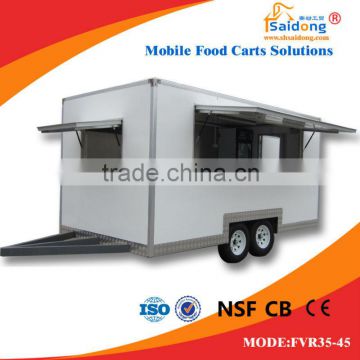 New Condition High Quality fast food cart-hamburger trailer-snack food van for sale