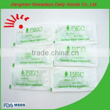 hand disinfectant gel 5 ml pouches/ hand sanitizing gel pouches
