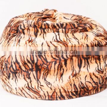 Beanbag sphere shape with tiger stripped