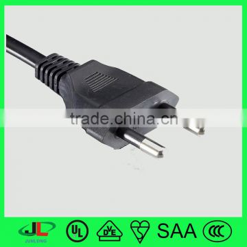 EK standard 2 pin Korea plugs and c13 female plug , high quality Korea power cord 2