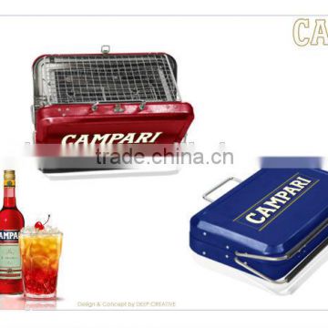 Good quality promotional portable charcoal BBQ grill,customized color bbq