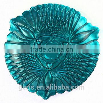 GRS Decor Glass Charger Plates for Wedding and Party