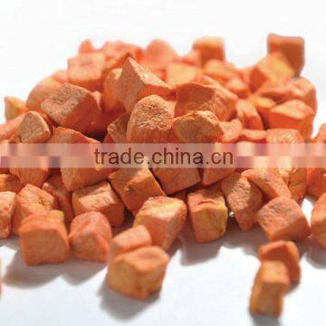 Natural snack food vegetable chips carrot dice in bulk package