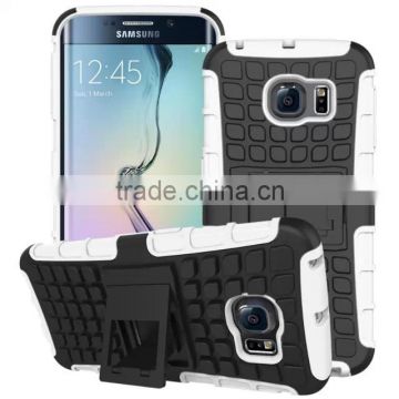 Multicolor TPU+PC Armor Spider Hybrid Kickstand Cell Phones back cover for Samsung Galaxy S6 edge