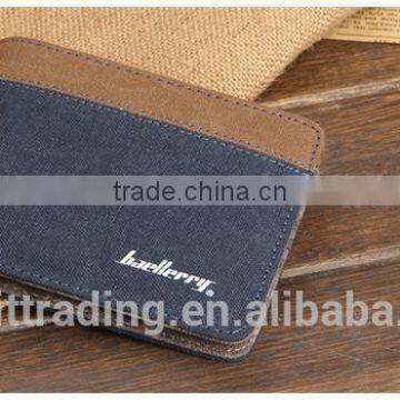 2015 new style canvas men's wallet on sell
