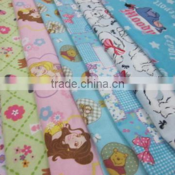 100% Cotton Printed Flannel Fabric Of Baby