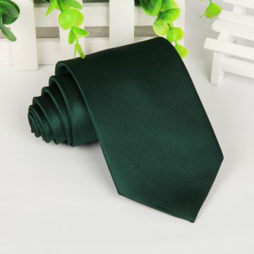 Knit Customized Mens Silk Necktie Self-fabric Striped