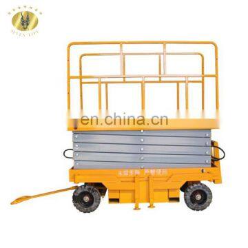 7LSJY shandong SevenLift china propelled manual hydraulic electric mini portable mobile small scissor lifter