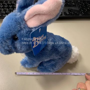 Plush blue bunny toy
