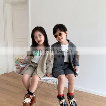 Boys and girls suits 2020 autumn children's long-sleeved Korean children's dress handsome suit jacket