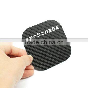 Wholesale Streamline Carbon Fiber Smooth Square Coaster