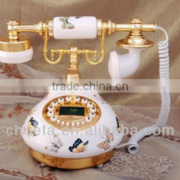 deorative telefone de porcelana antigo