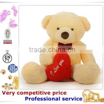 OEM Stuffed Toy,Custom Plush Toys, plush teddy bear with red heart