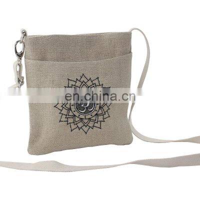 wholesale Indian new design Private label Cotton jute Buddha Inspired bag