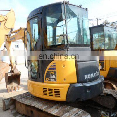 Used cheap Japan PC55 komatsu mini crawler excavator for sale