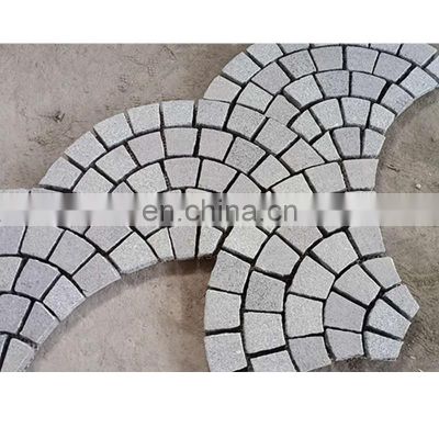 chinese design 10x10x3cm concrete cheap outdoor garden granite white limestone paving stones slabs tiles