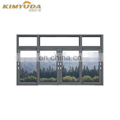 sliding window grids color customized aluminum profile horizontal door window